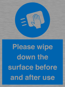 Please wipe down the surface before and after use